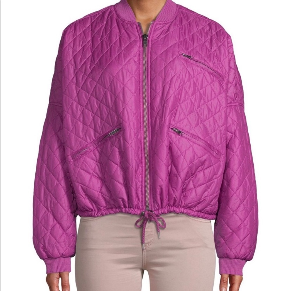 NWOT Free People Easy Quilted Bomber Jacket